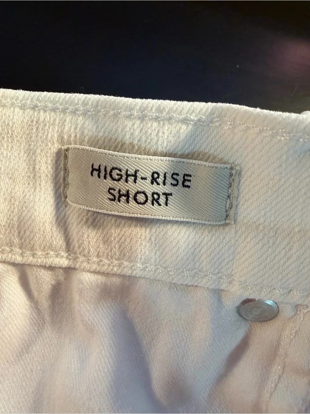 J. Crew ‘Long Denim High-Rise Short’ in White Size 27